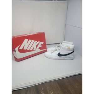 new NIKE Men's Court Royale 2 MID Running Shoe White Black White Onyx size 11.5